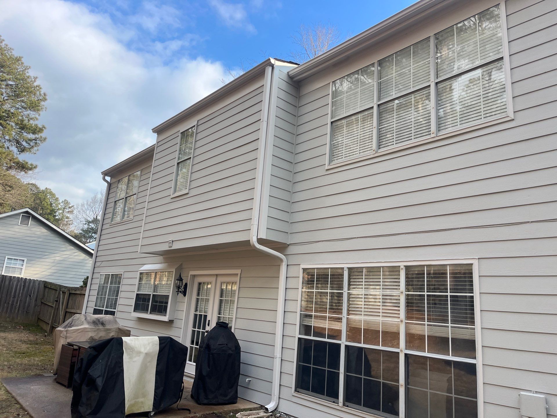 Rotten Wood Replacement and Exterior Painting using James Hardie and Sherwin-Williams SuperPaint by Nelson Exteriors