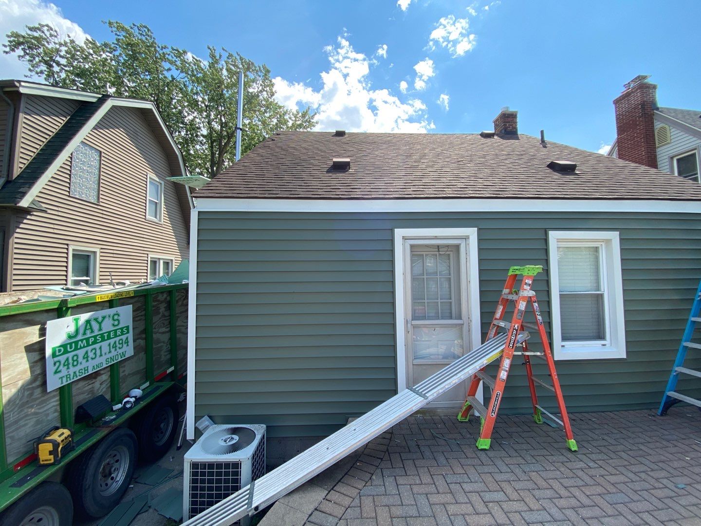 Siding Replacement using CertainTeed Restoration Classic D5 Forest Green by 180 Contractors