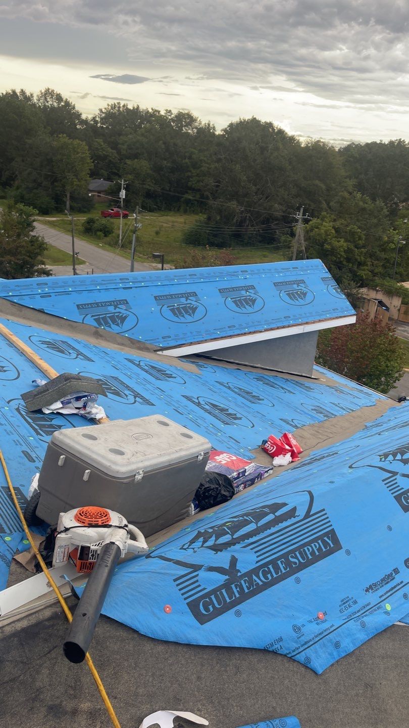 Commercial Roofing Installation using Roof Replacement by American Roofing & Construction LLC