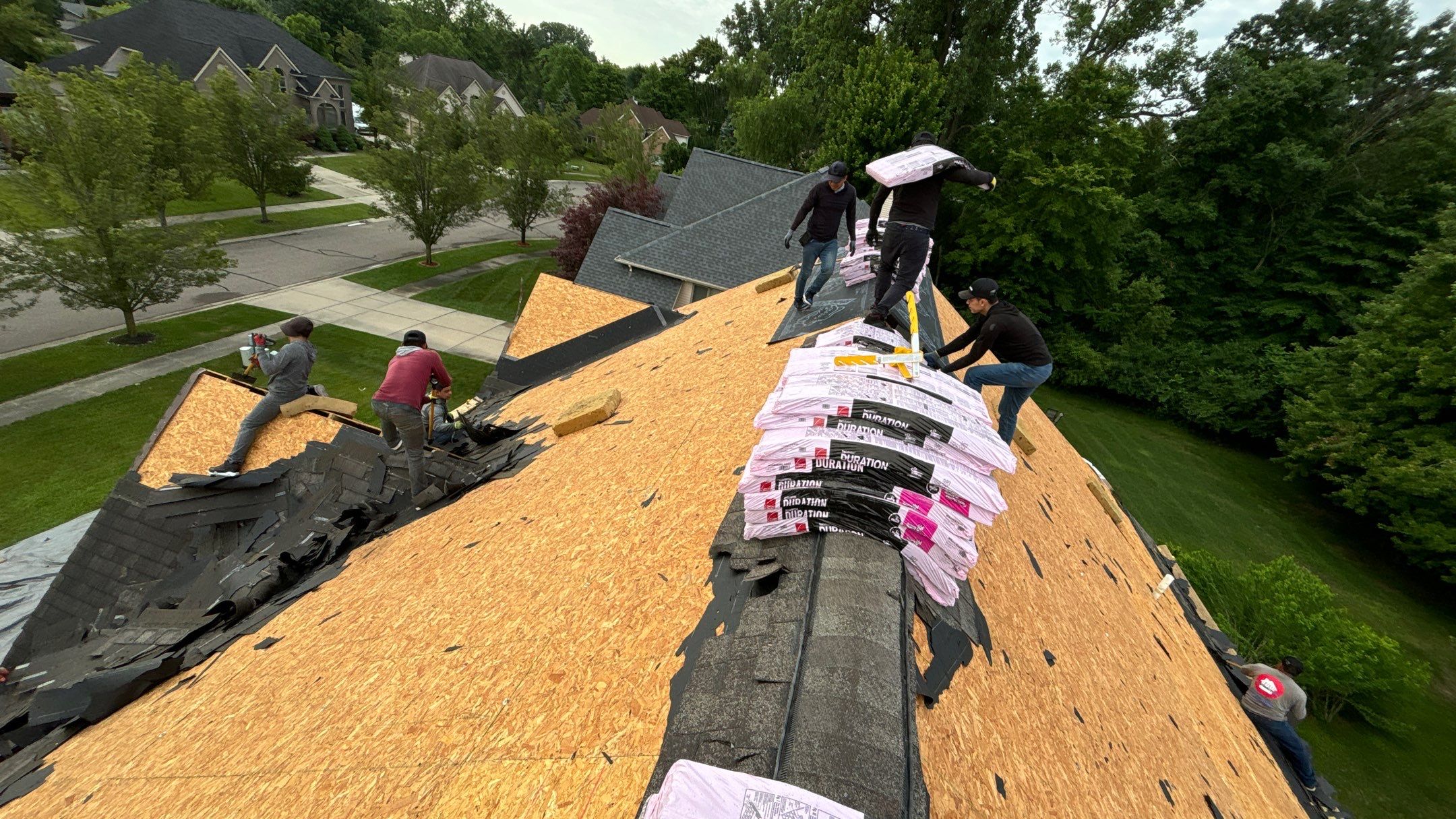Roof Replacement using Owens Corning Duration by 180 Contractors