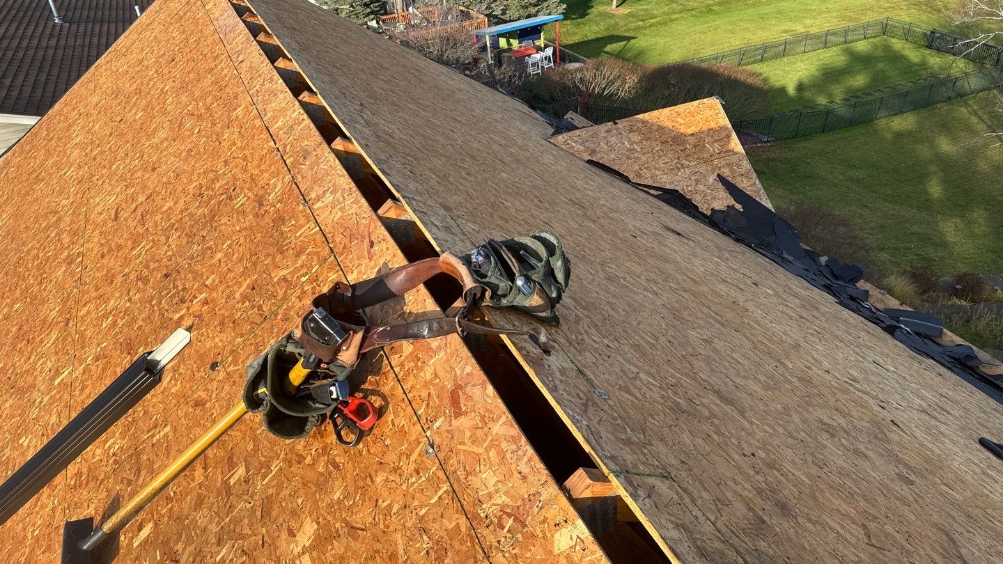 Roof Replacement using CertainTeed Landmark Moire Black by 180 Contractors