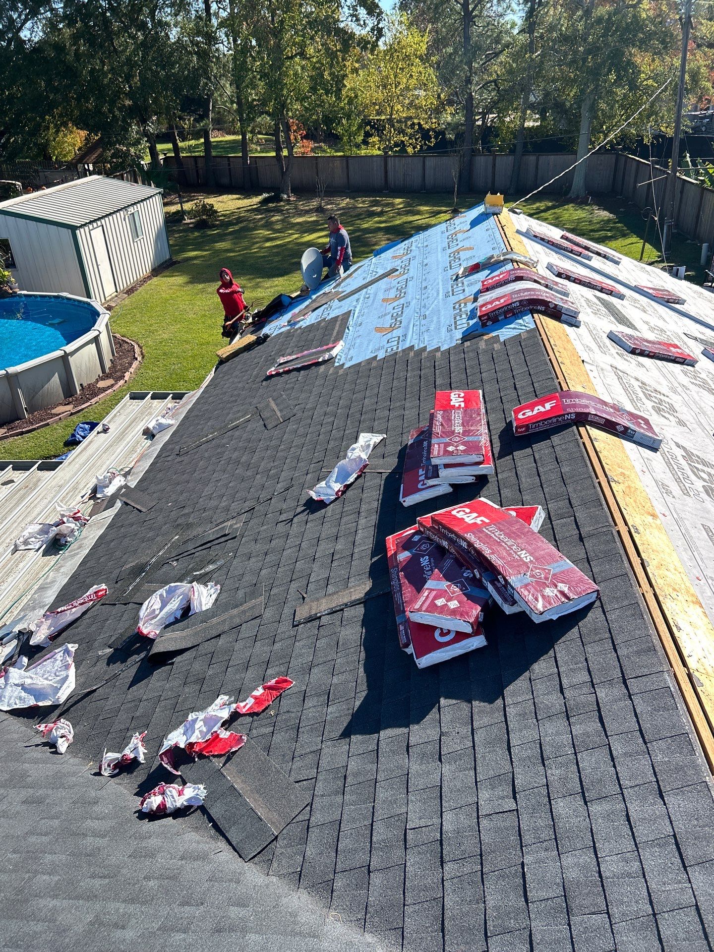 Residential Roof Replacement using GAF - NATURAL SHADOW - CHARCOAL by Elite Roofing LLC