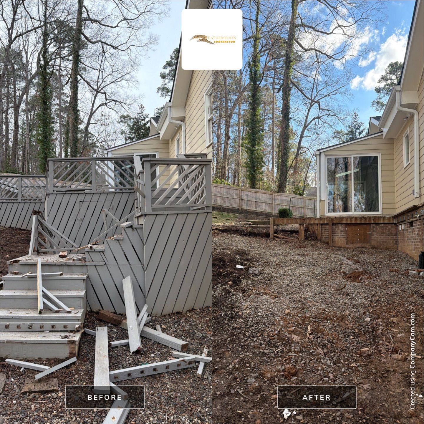 New Deck Construction & Site Improvements by Billy Weatherspoon Contractor