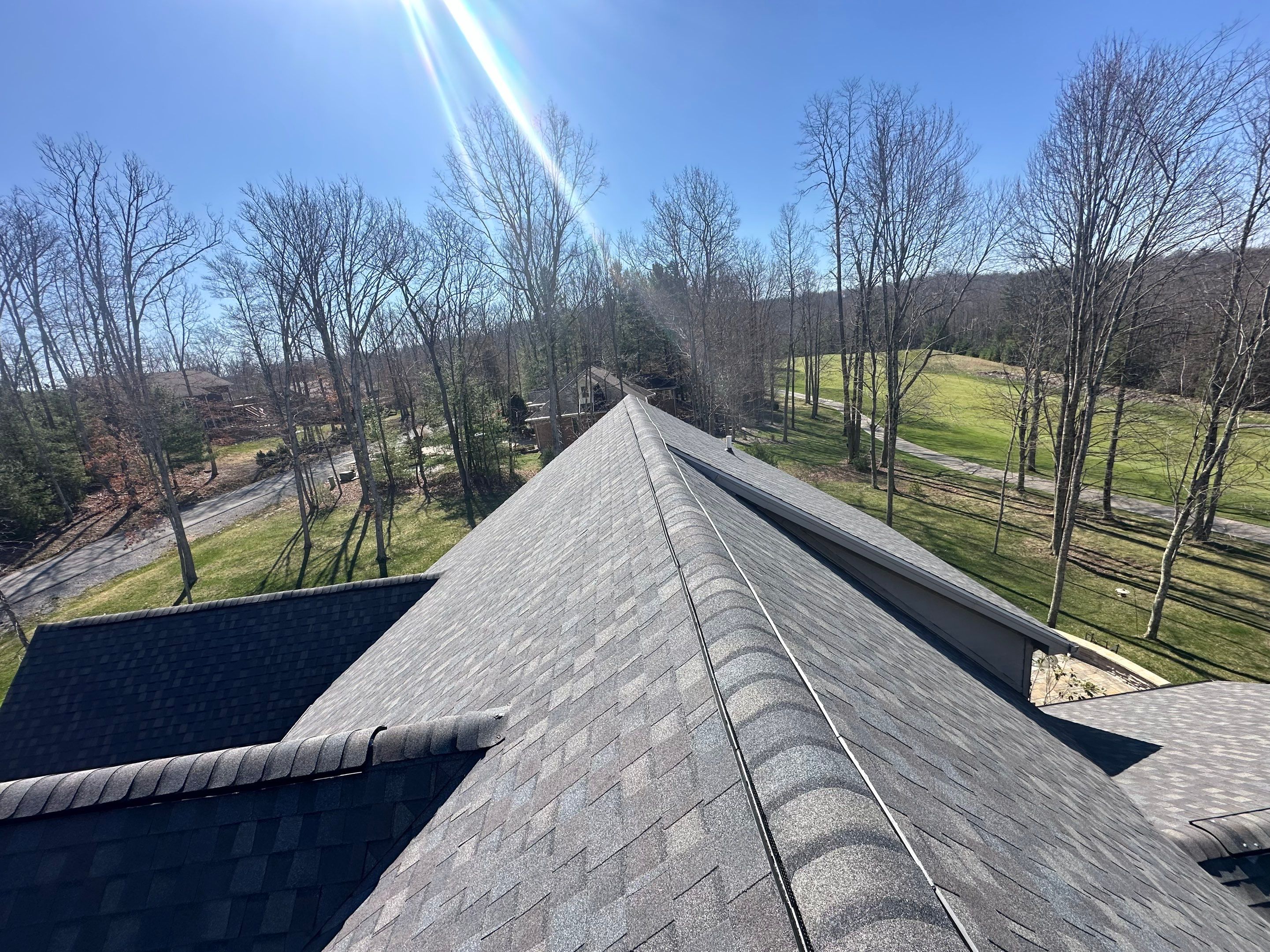 Residential Roofing Installation using certainteed Landmark Shingles by Fahey Roofing + Contracting
