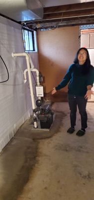 Interior Basement Waterproofing System using GrateDrain Waterproofing System
