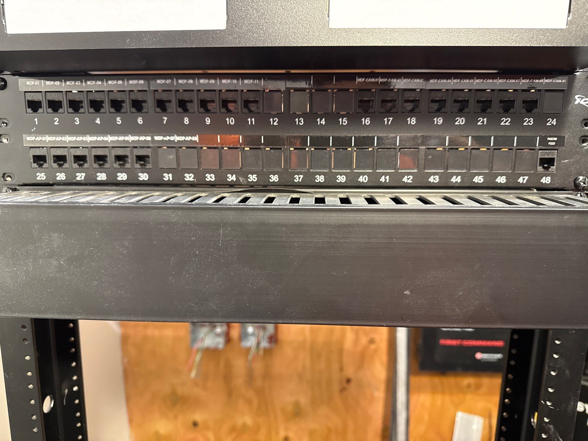 Structured Network Cabling Project in Temecula by Ring and Ping Inc.