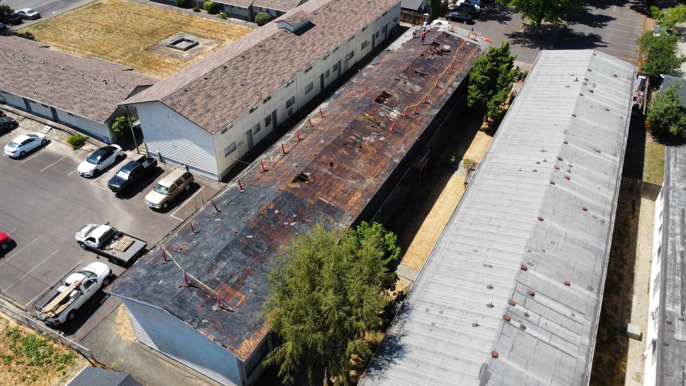 Commercial Flat Roof Installation using GAF 60Mil TPO  by Orezona Building & Roofing Company, Inc.