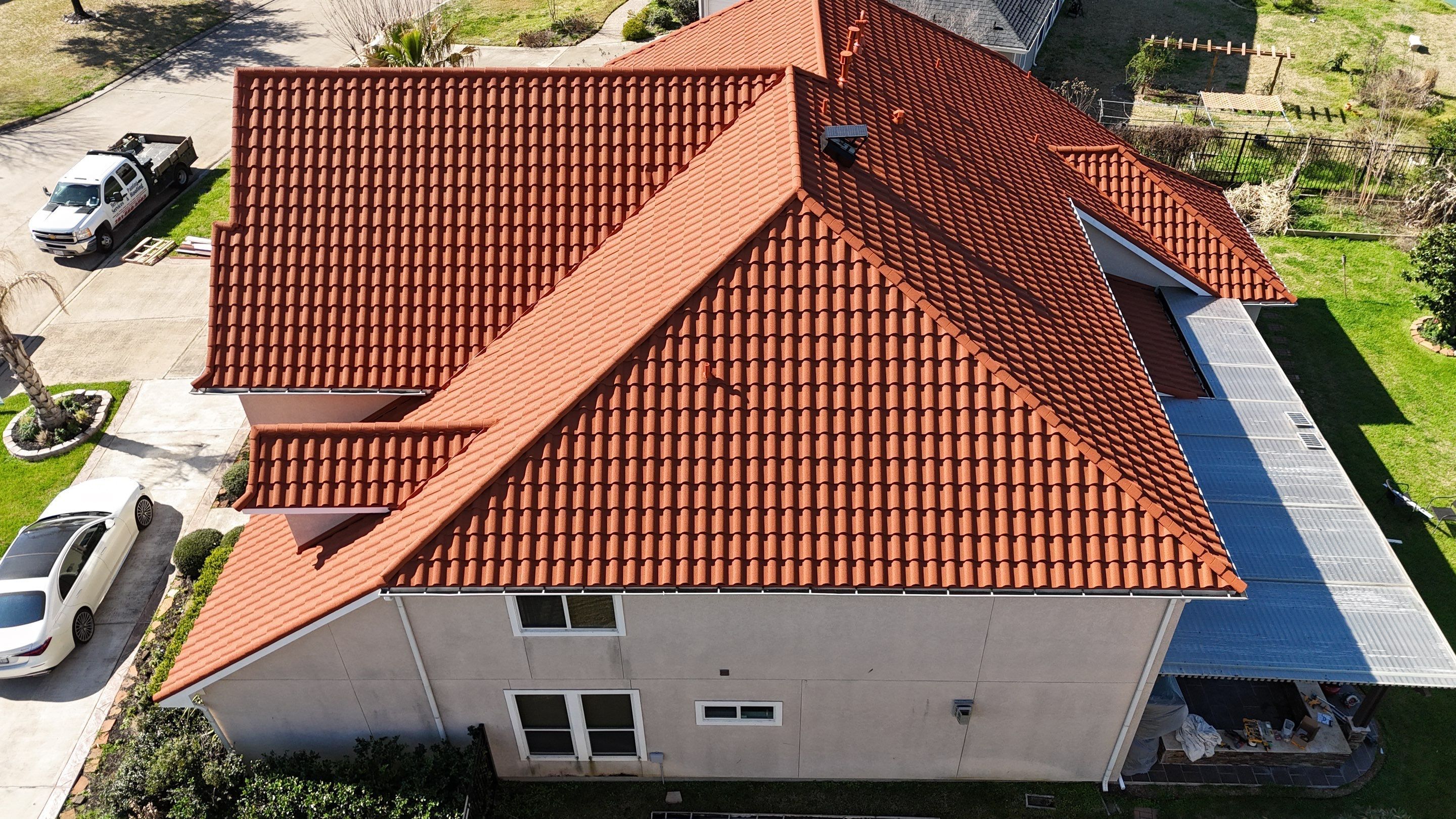Stunning transformation using DECRA Villa Tile!  by Core Four Roofing