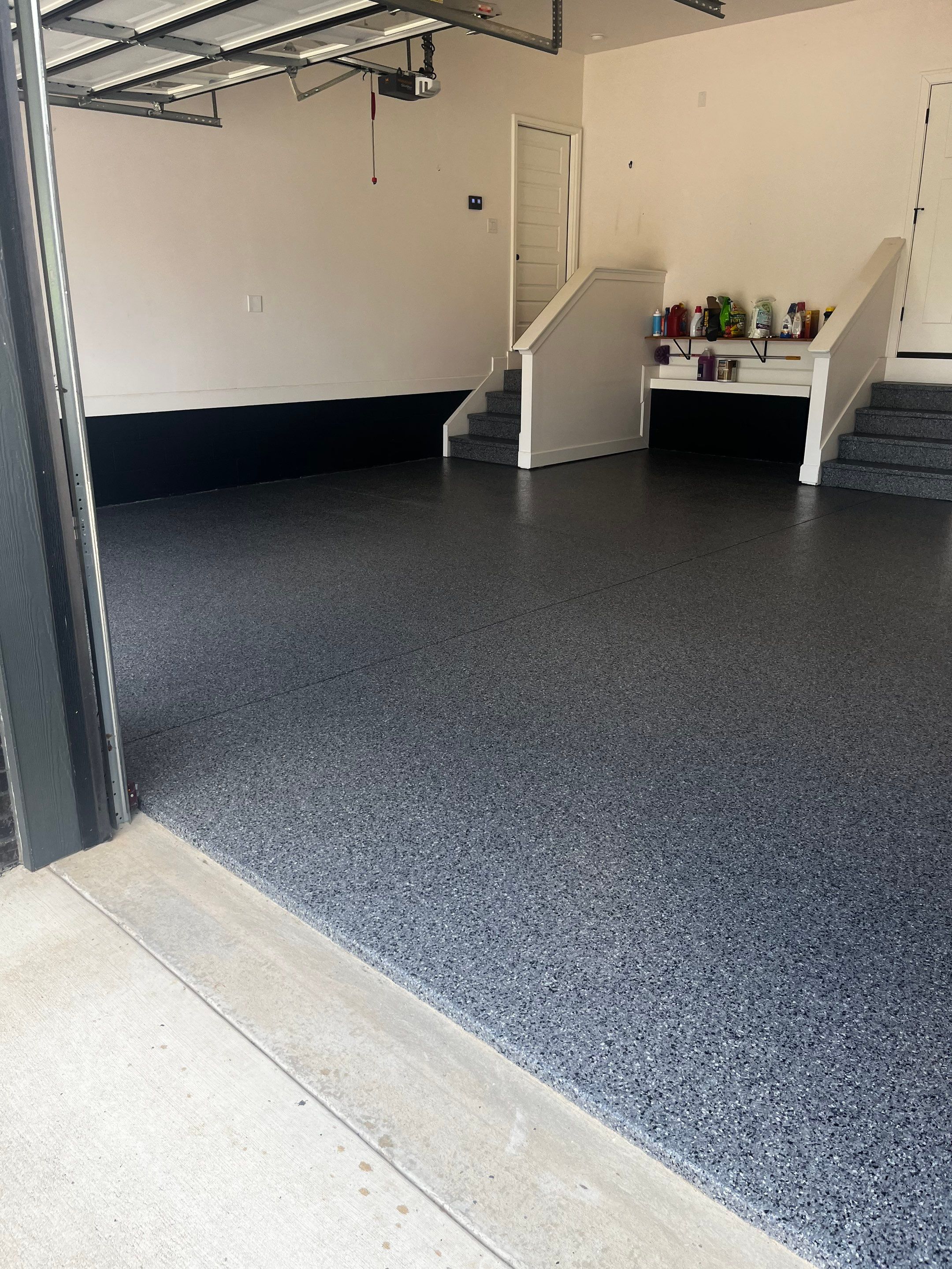 Garage Floor Coating using Nightfall by My Garage Floor Guys