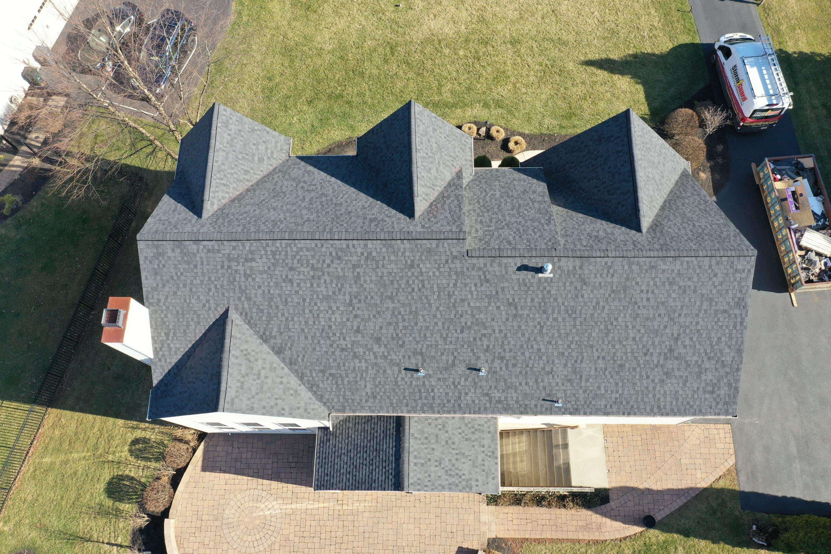 Roofing Installation using CertainTeed Landmark Pro - Max Def Moire Black by Storm Guard of Ches-Mont PA