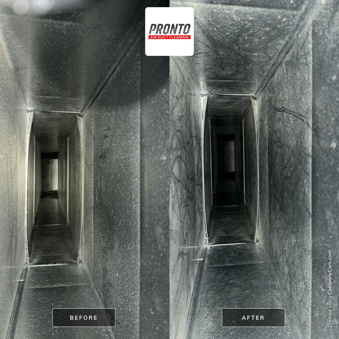 Air duct cleaning using Hypervac by Pronto Air Duct Cleaning