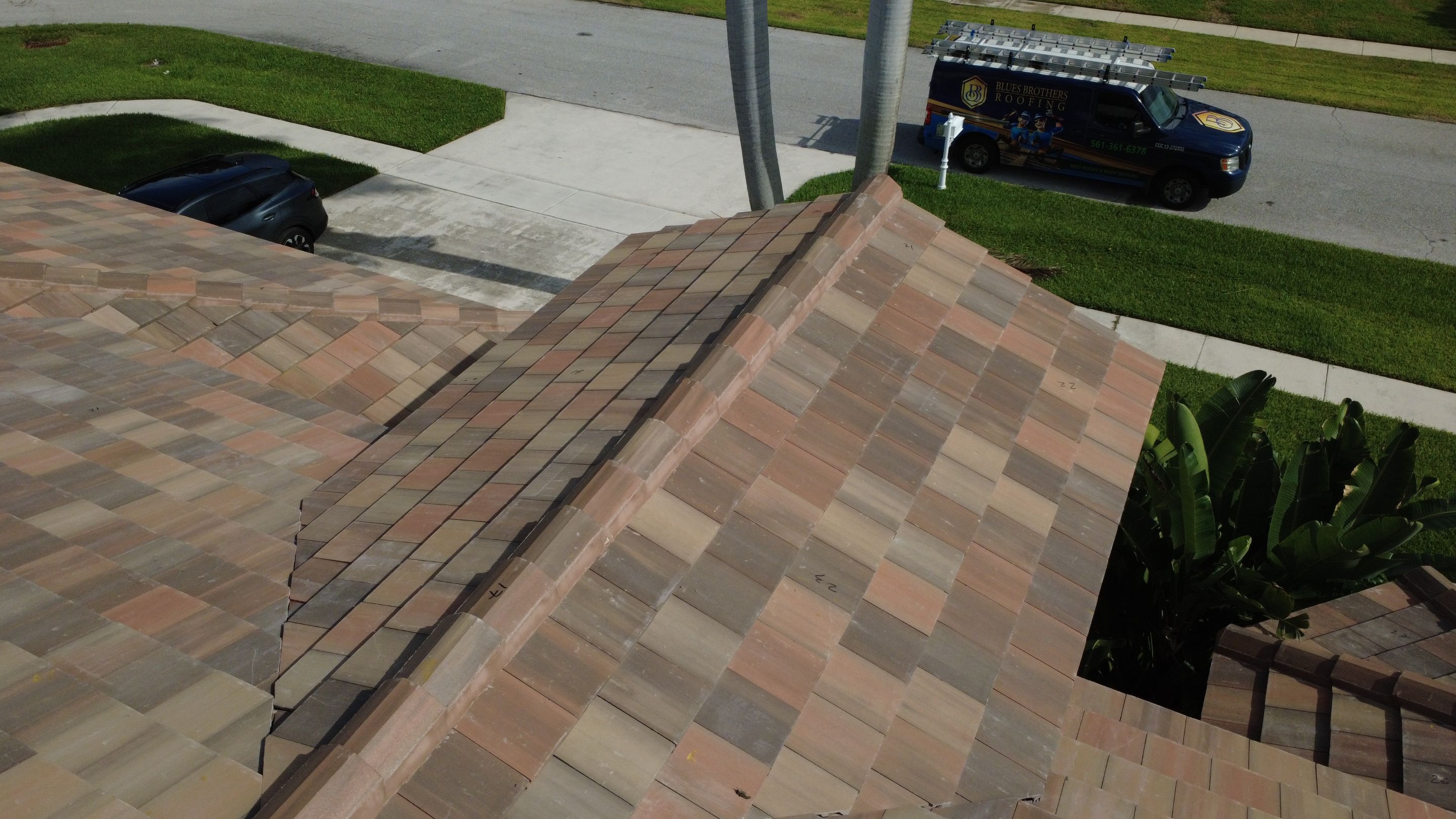 Residential Roofing Installation using Eagle Roofing Tile by BLUES BROTHERS ROOFING