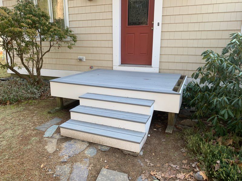 Deck project in Milford, MA by UBrothers Construction