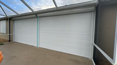 Rolling Shutters In White 