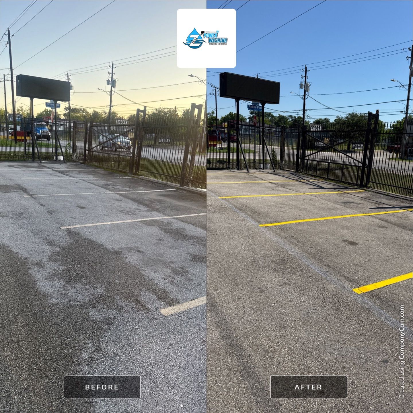 Culichi Town - Parking Lot Striping and Exterior Cleaning by Zeal Power Washing