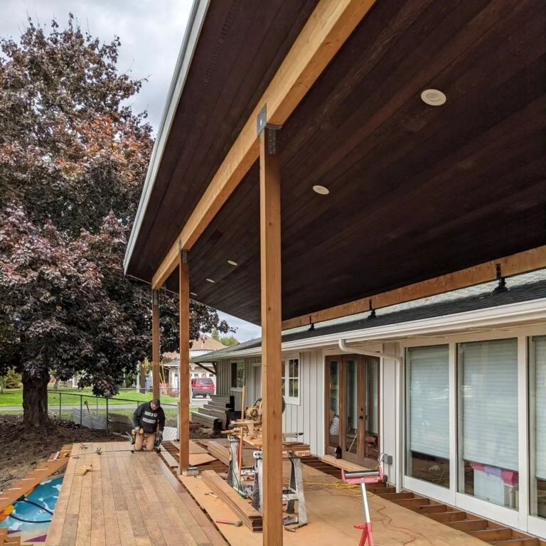 Full Modern Deck & Patio Cover Remodel w/ Ipe Hardwood Decking by Crm Services Llc