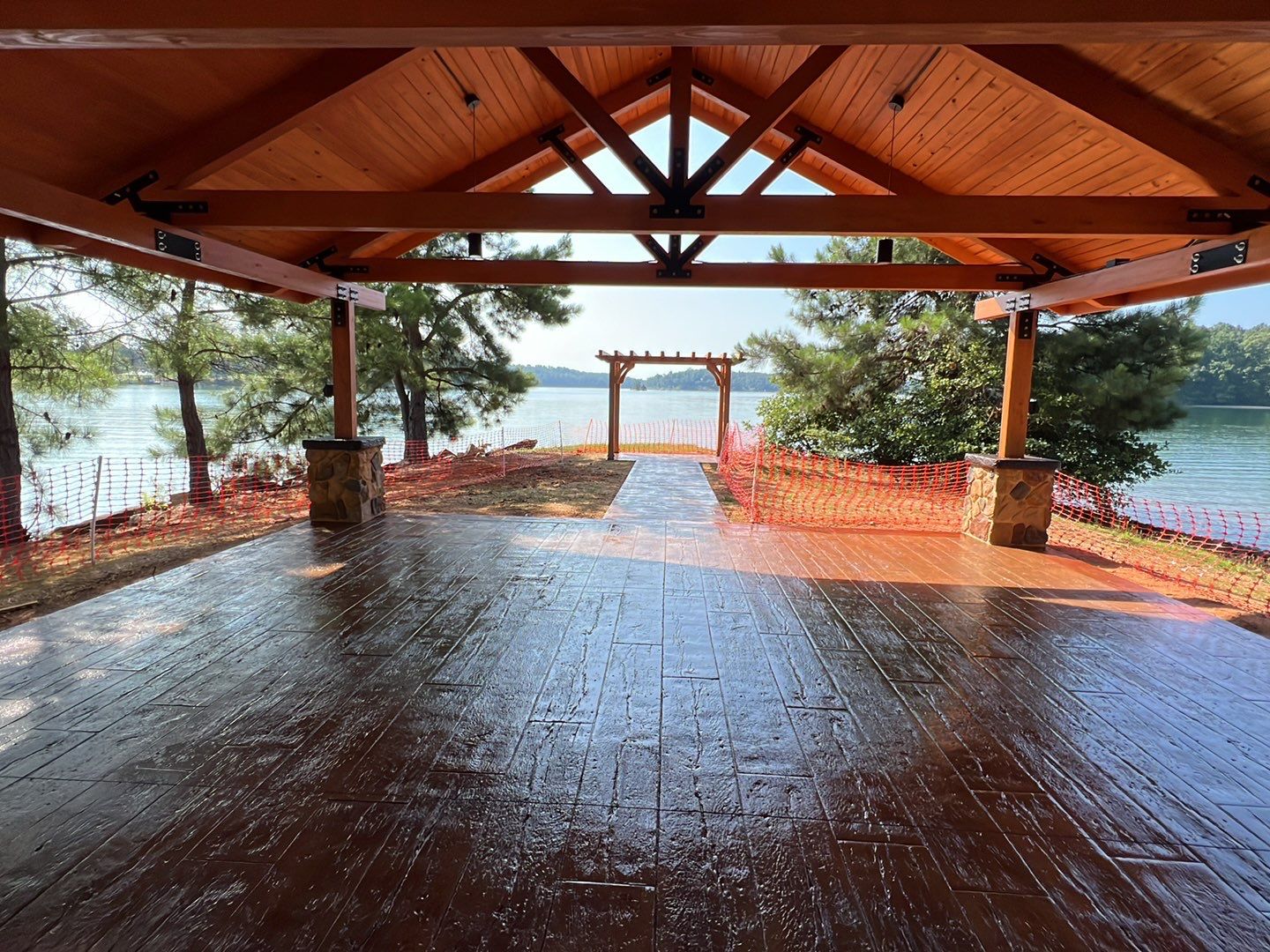 Stamped Concrete Pavilion Slab by Xtreme Concrete Services