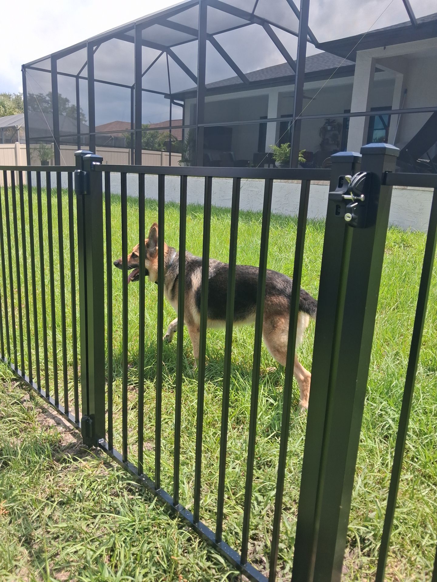 Vinyl Privacy Fencing and Aluminum Pool Security Installation in Port Charlotte by True Fence LLC
