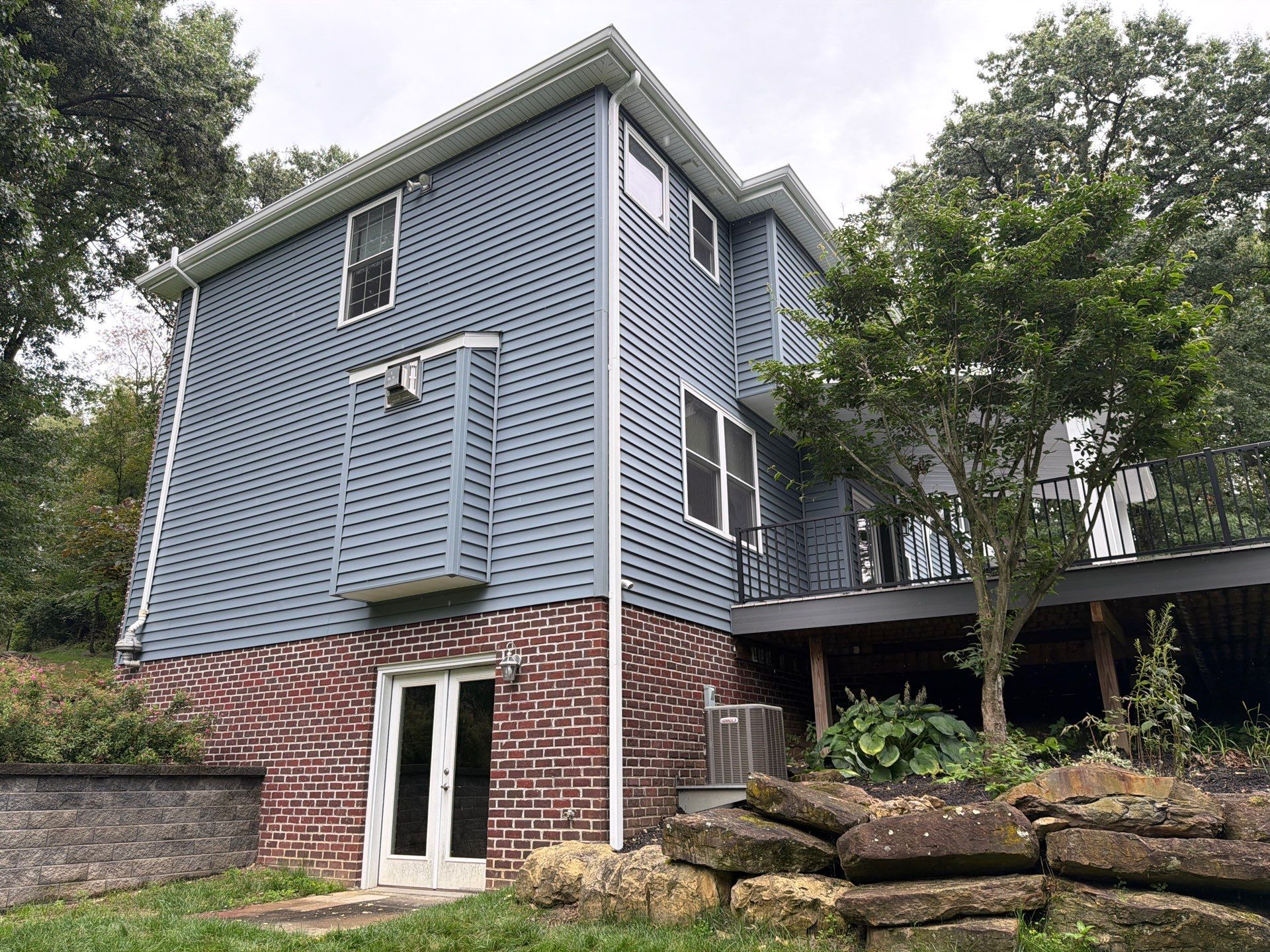 Full House Siding Renovation with English Wedgewood Vinyl in Gibsonia by Ideal Siding Pittsburgh