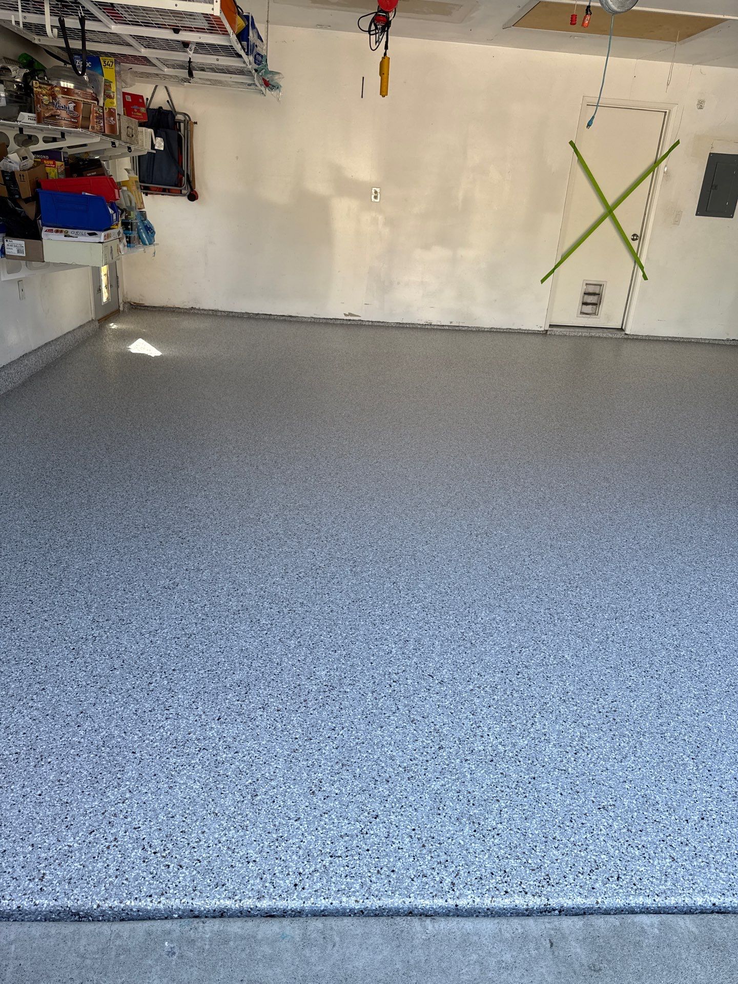 Garage Floor: Vinyl Chip using California Grey by J&C Concrete Restoration, Inc