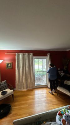 Handyman Project - Hanging Curtain Rods by Legendary Services Company LLC.