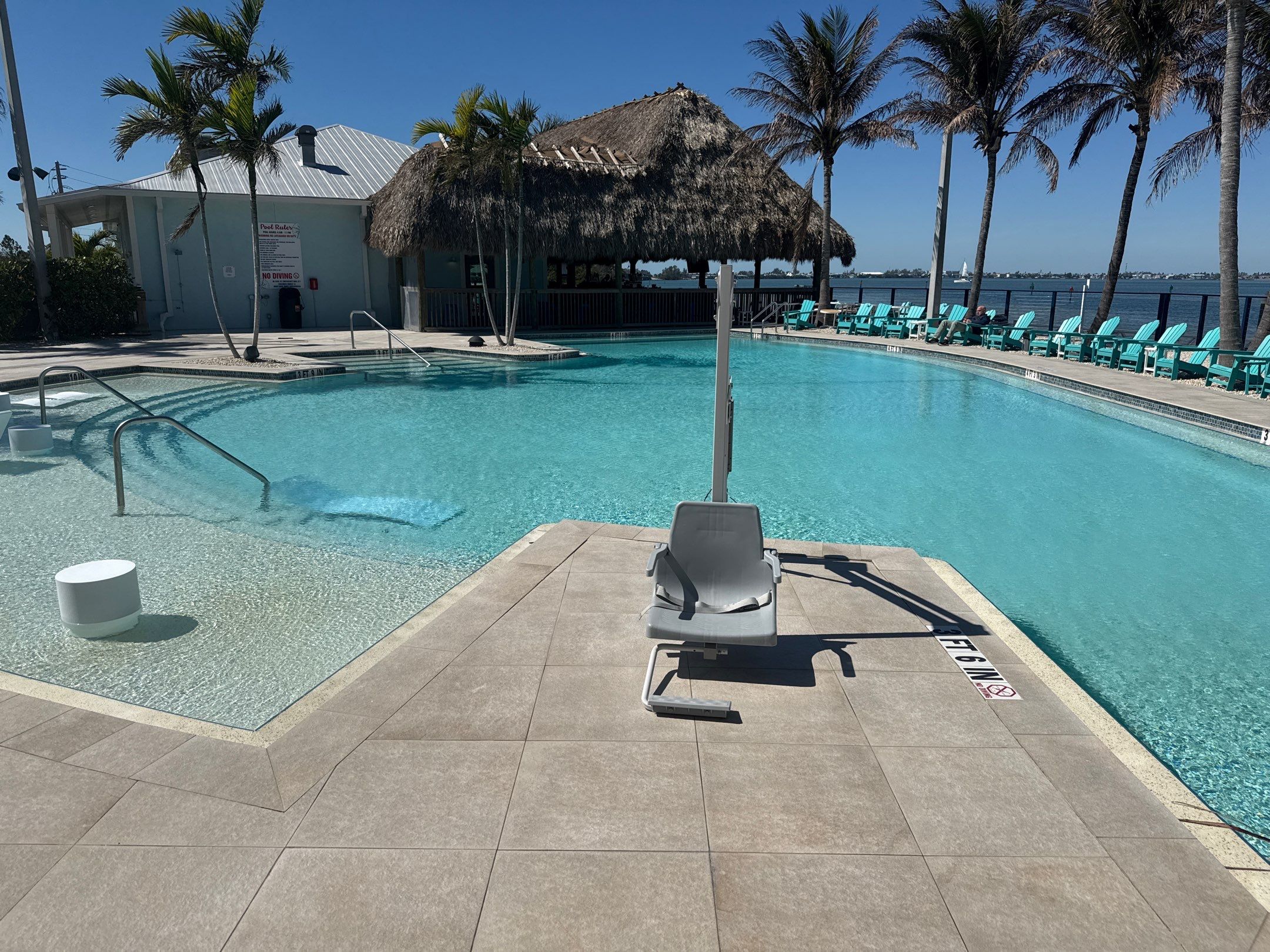 Hotel Pool Deck Cleaning at Compass Hotel Near Anna Maria, FL by Sunshine AquaWash