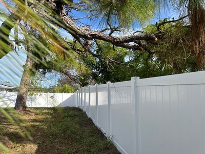 Vinyl Fence Installation using Vinyl Privacy Fence 