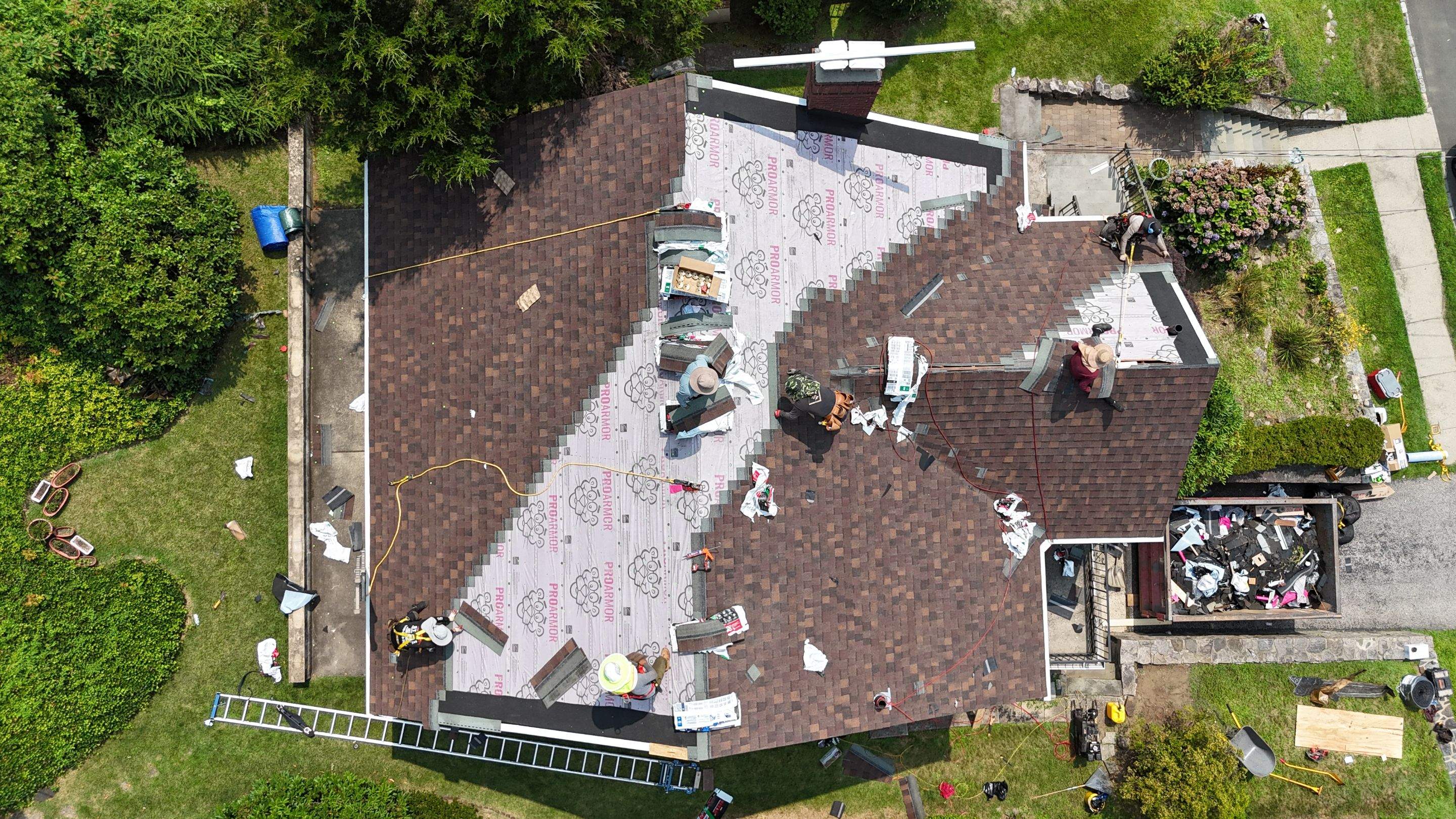 Project in Yonkers by The Energy Efficient Roofer & George's Seamless Gutters