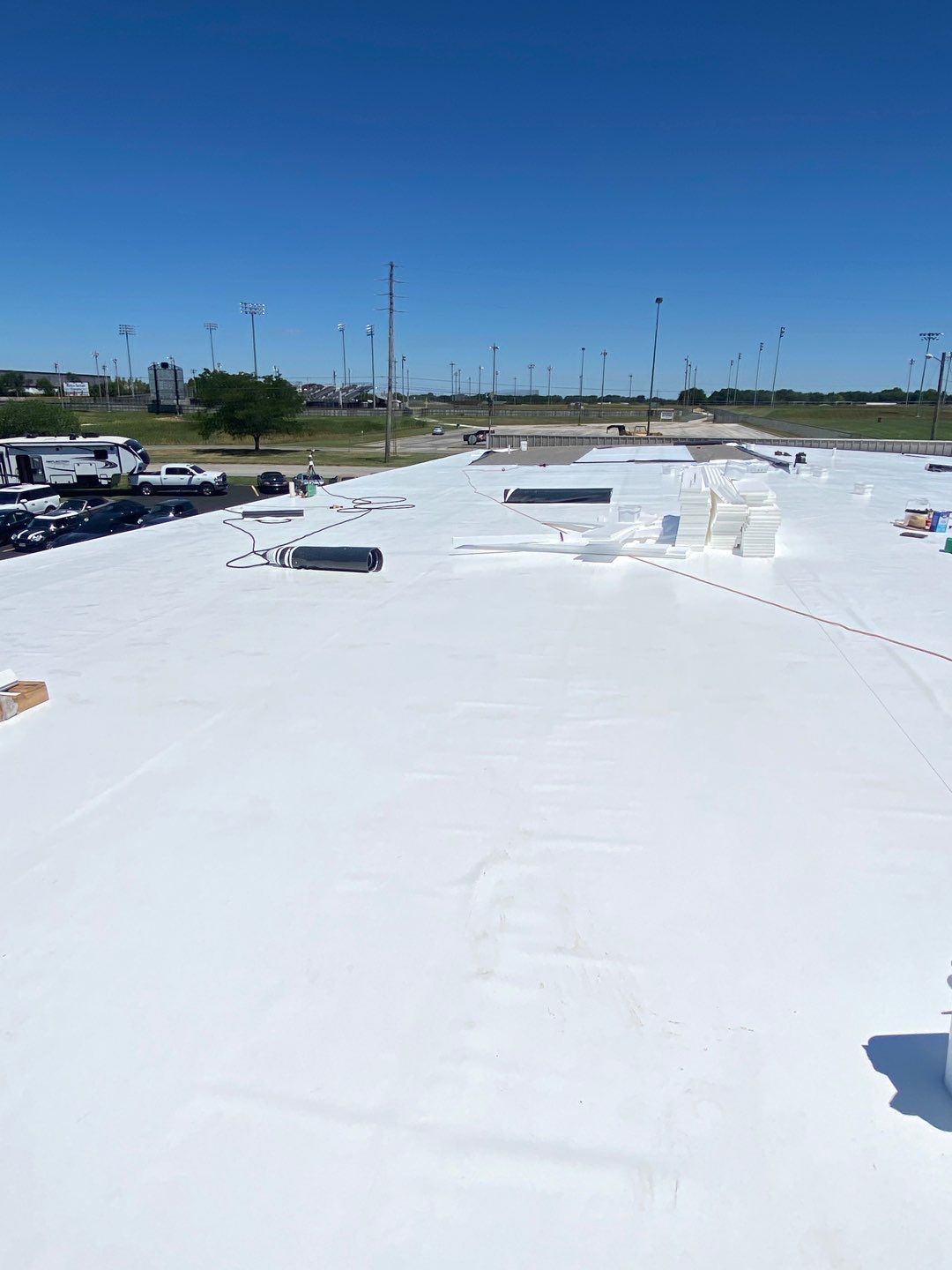 Commercial Roofing Install - IB PVC Roofing System  by Titan Commercial & Residential Roofing 
