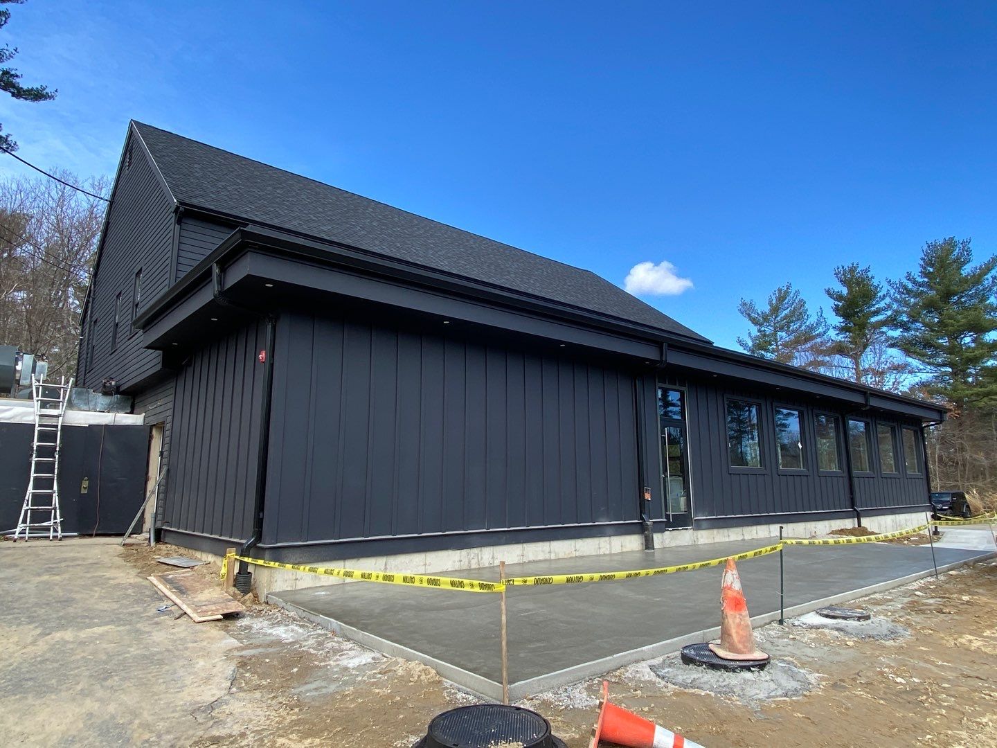Gutter Installation on Charlie's Too Restaurant in Pembroke, MA by Gutter Pro Enterprises