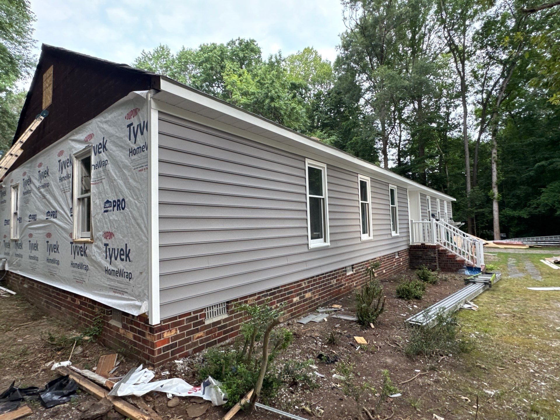 Siding Replacement and Structural Wood Rot Repairs in Mechanicsville by Cade Construction