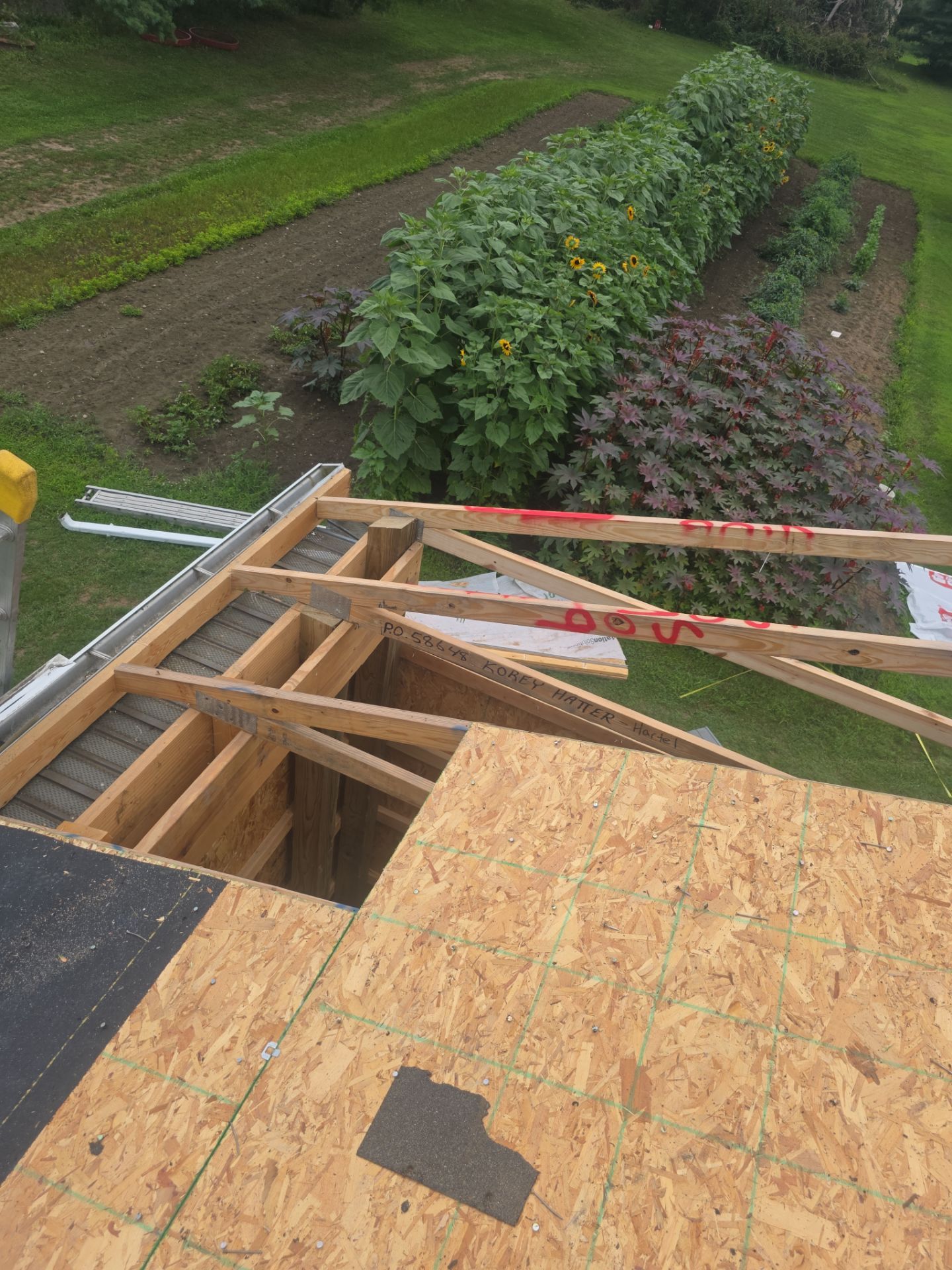 Storm Damage Repair on Barn. by 42 North Construction, LLC.
