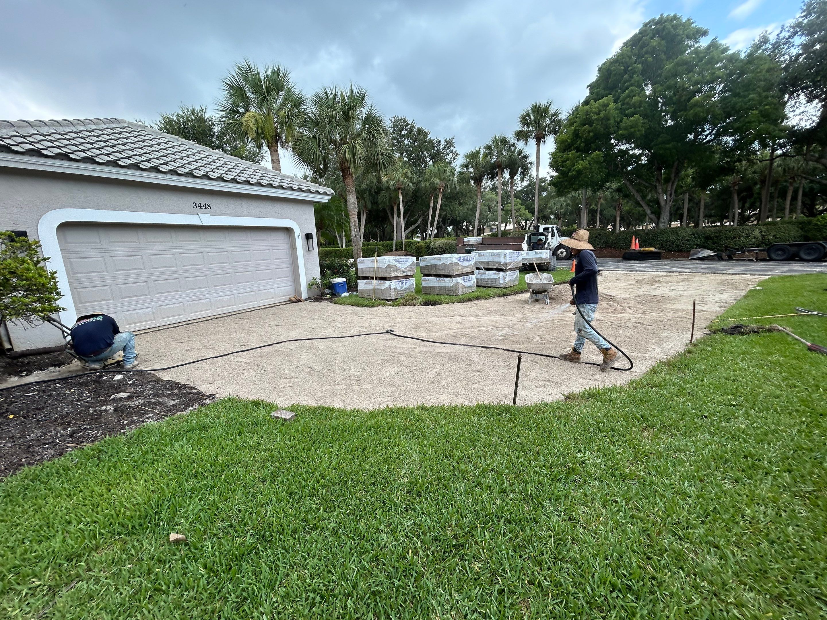 Concrete Driveway Replacement/Lake Crest Pelican landing by Old Town Pavers Llc