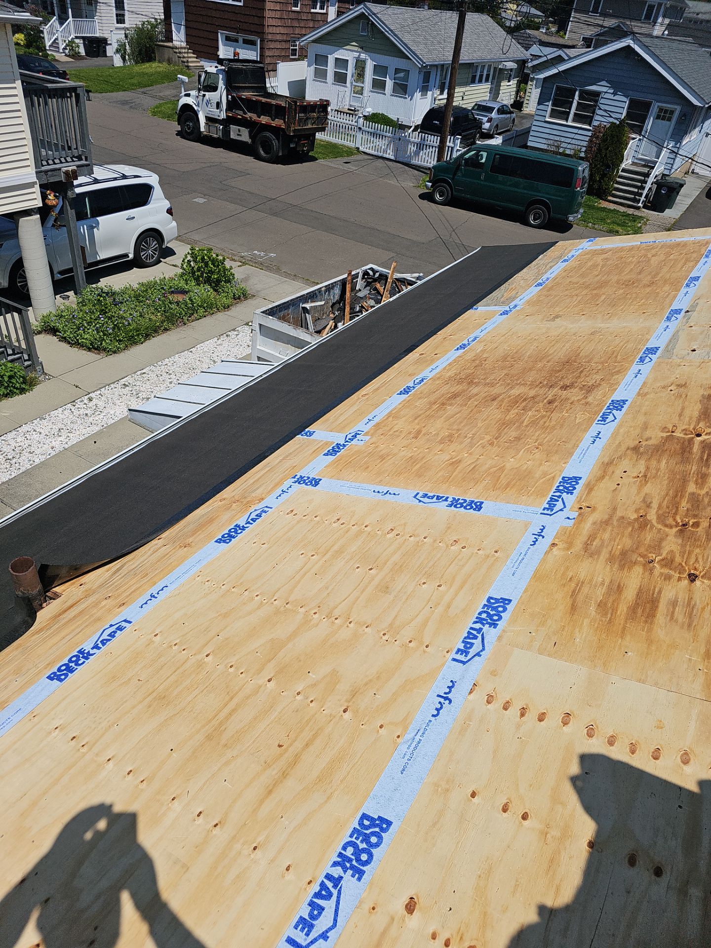 Residential Roofing Installation using Owens Corning Duration Colonial Slate by A Plus Exterior