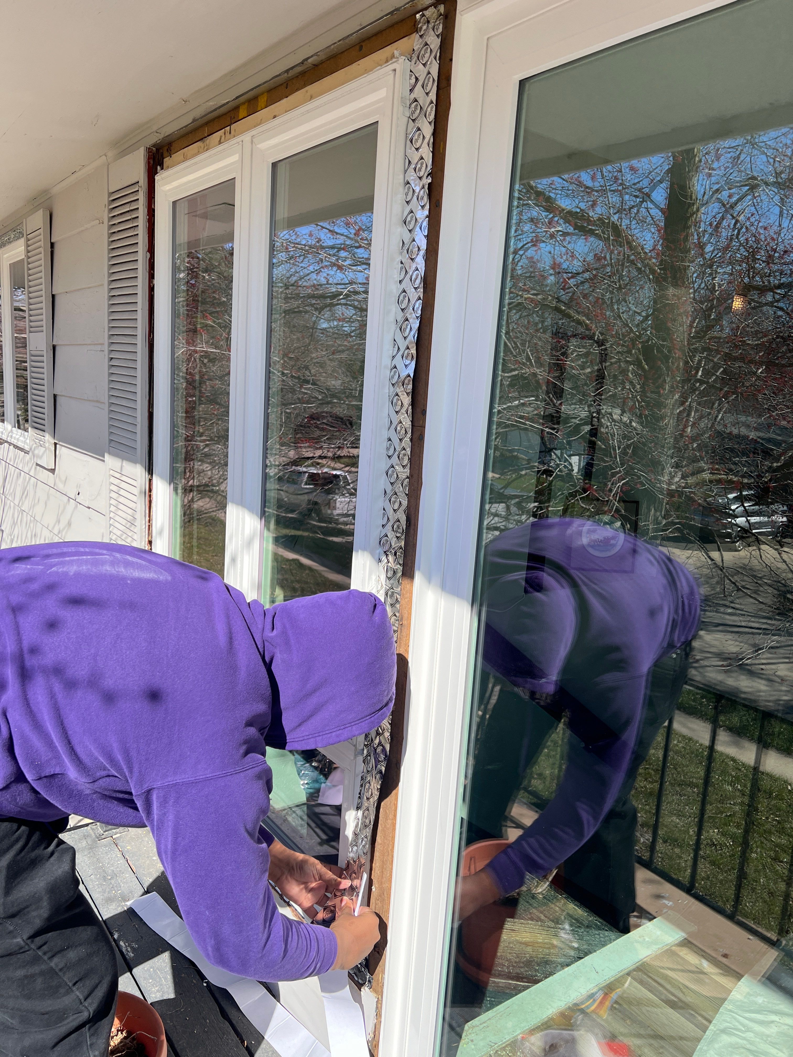 Window Installation using Pella 250 series vinyl window by United Windows and Siding LLC