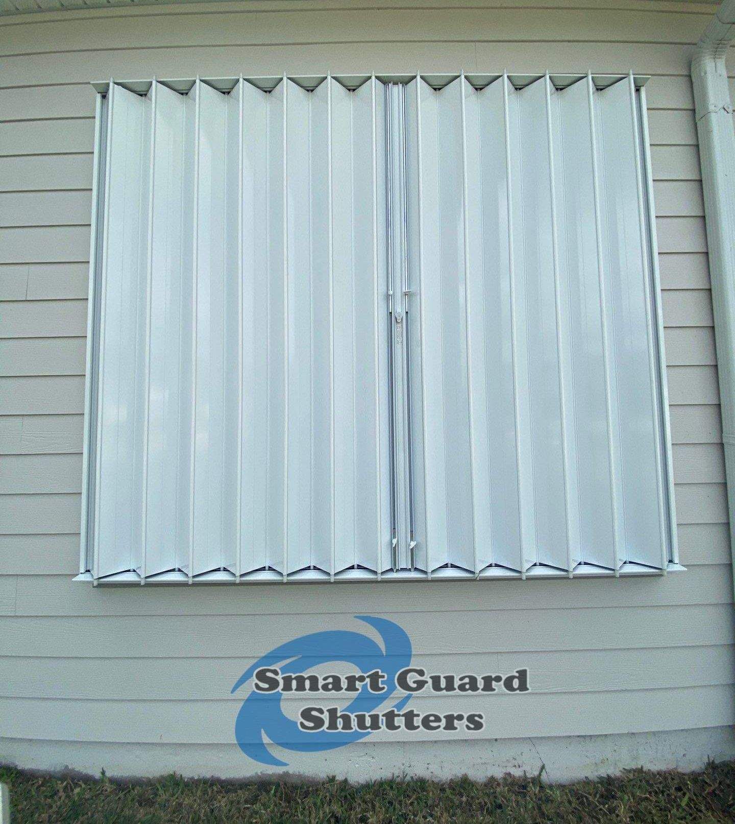 Hurrican Protection in Whtie by Smart Guard Shutters