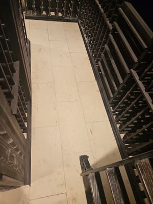 Replaced Stained Wine Cellar Tiles