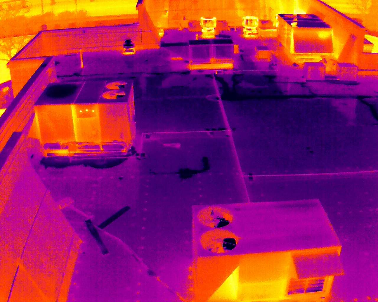 Commercial Roofing Inspection using Thermal Imaging Drone  by Stendahl Services