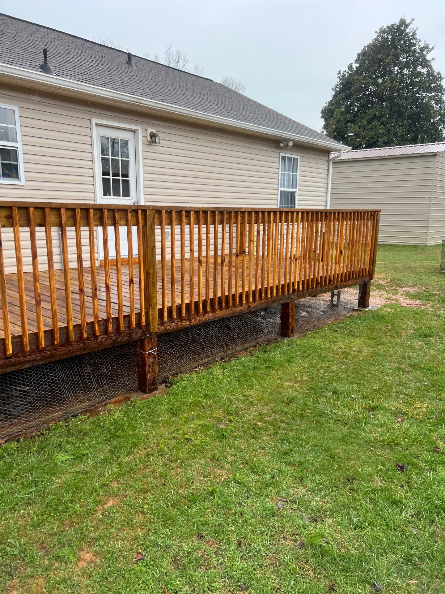 Coated Deck using Wood Sealant by DuraSeal