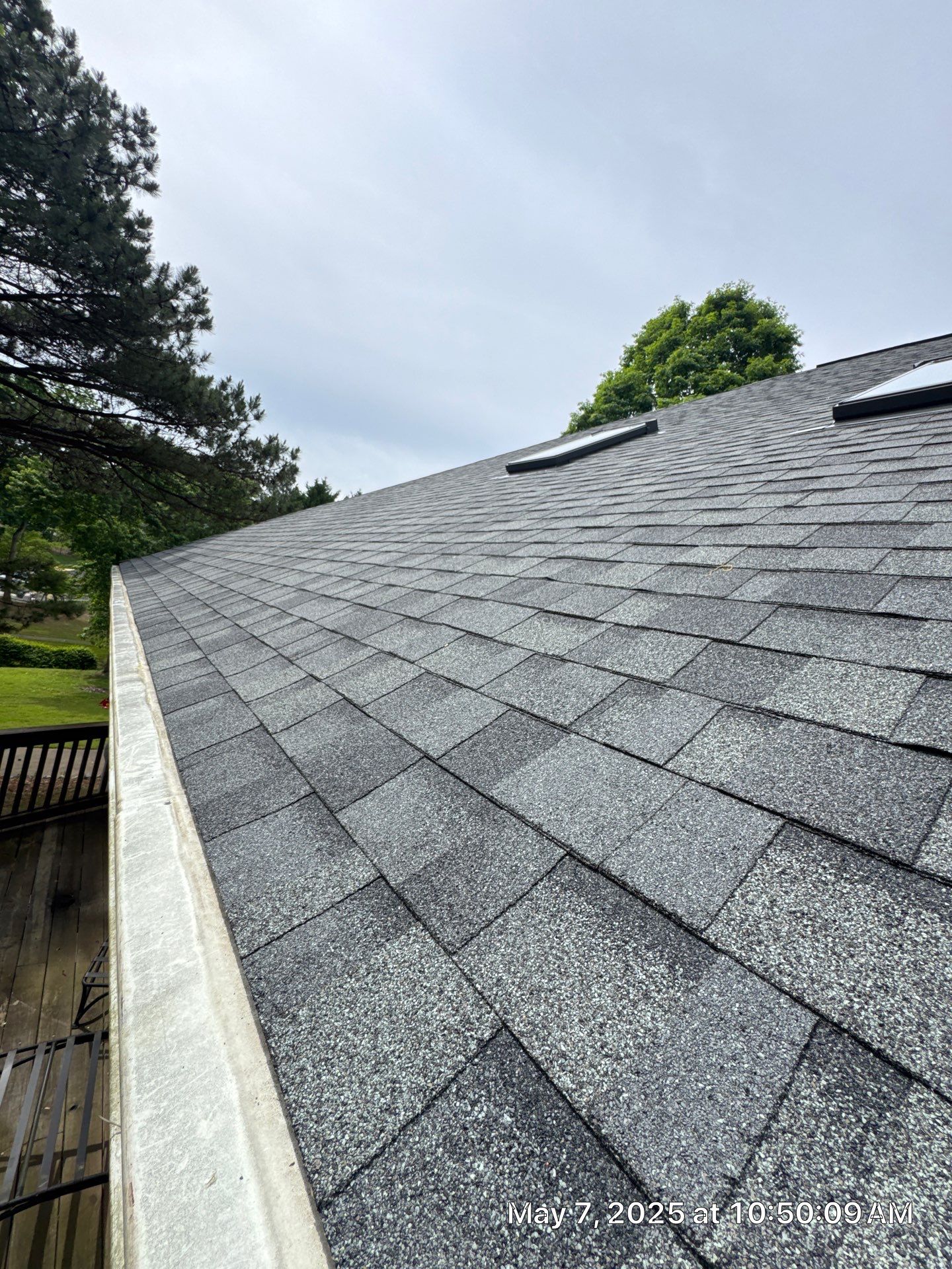 Residential Roof Replacement with Owens Corning Duration Architectural Shingles and 5 Velux Skylights in Charlotte, North Carolina by Merritt Roofing LLC