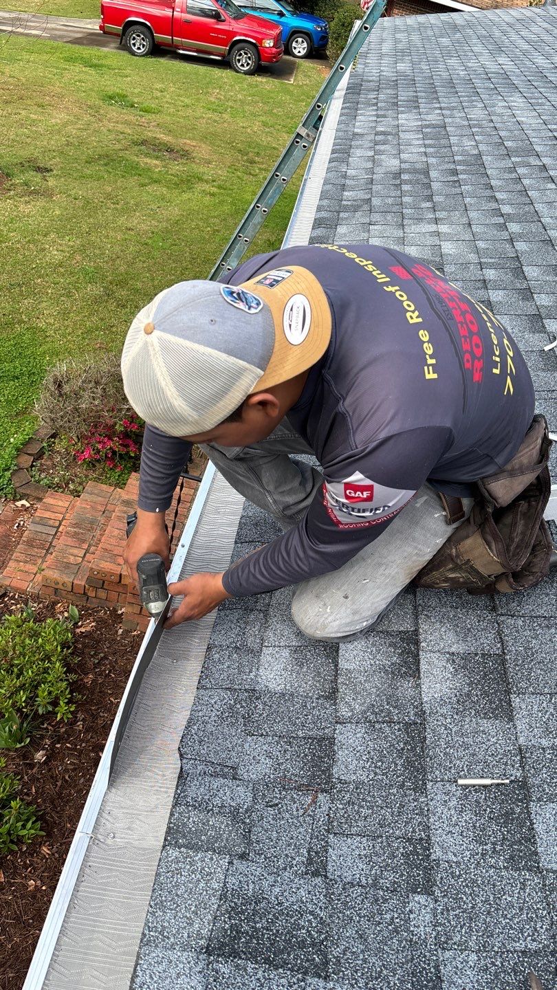 Roof replacement and Gutters Guards Installation  by Deerfield Roofing LLC