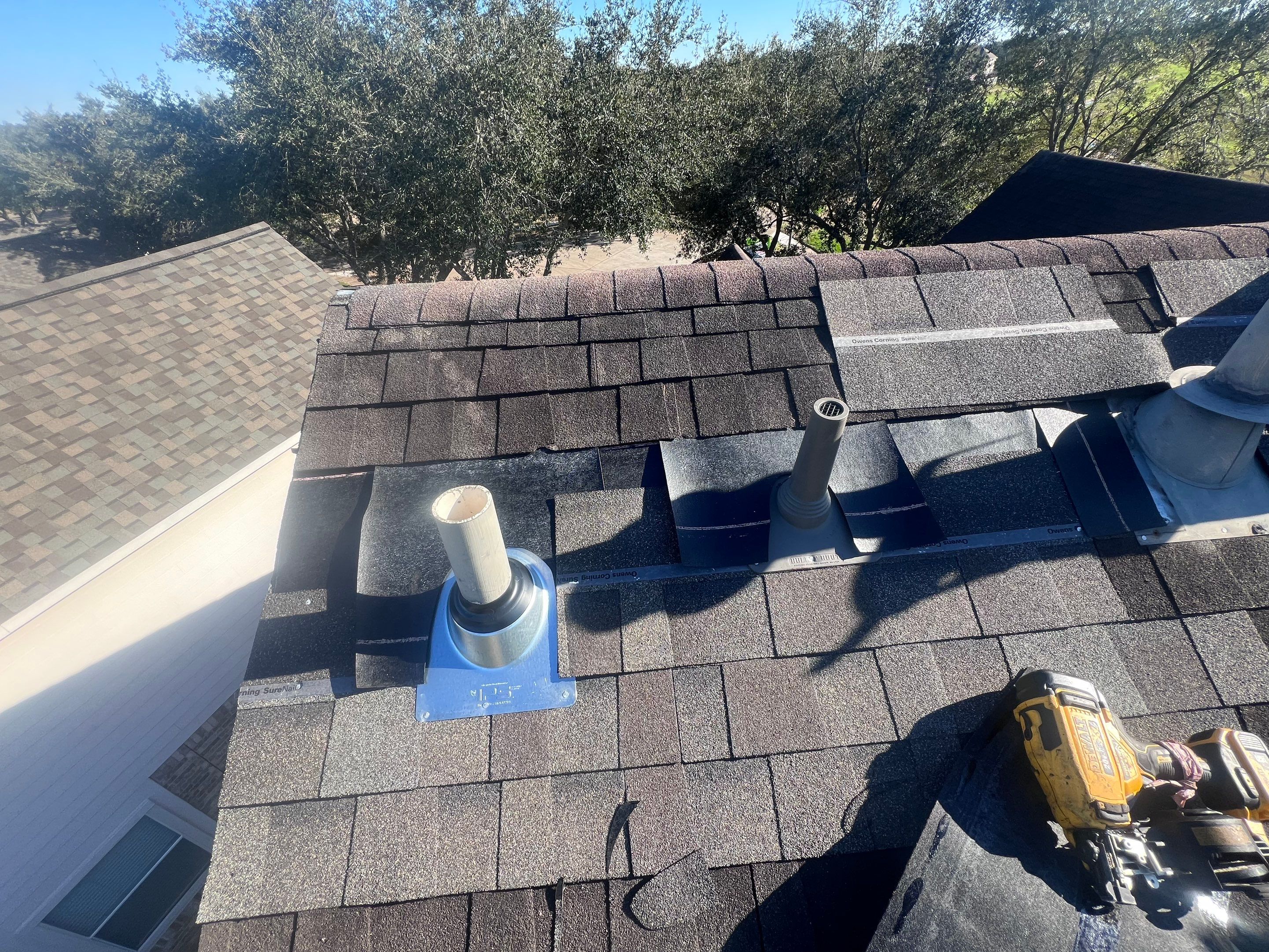 Residential Roofing Installation using Owen's Corning Duration (Lifetime) Shingles by Roof Repair Company
