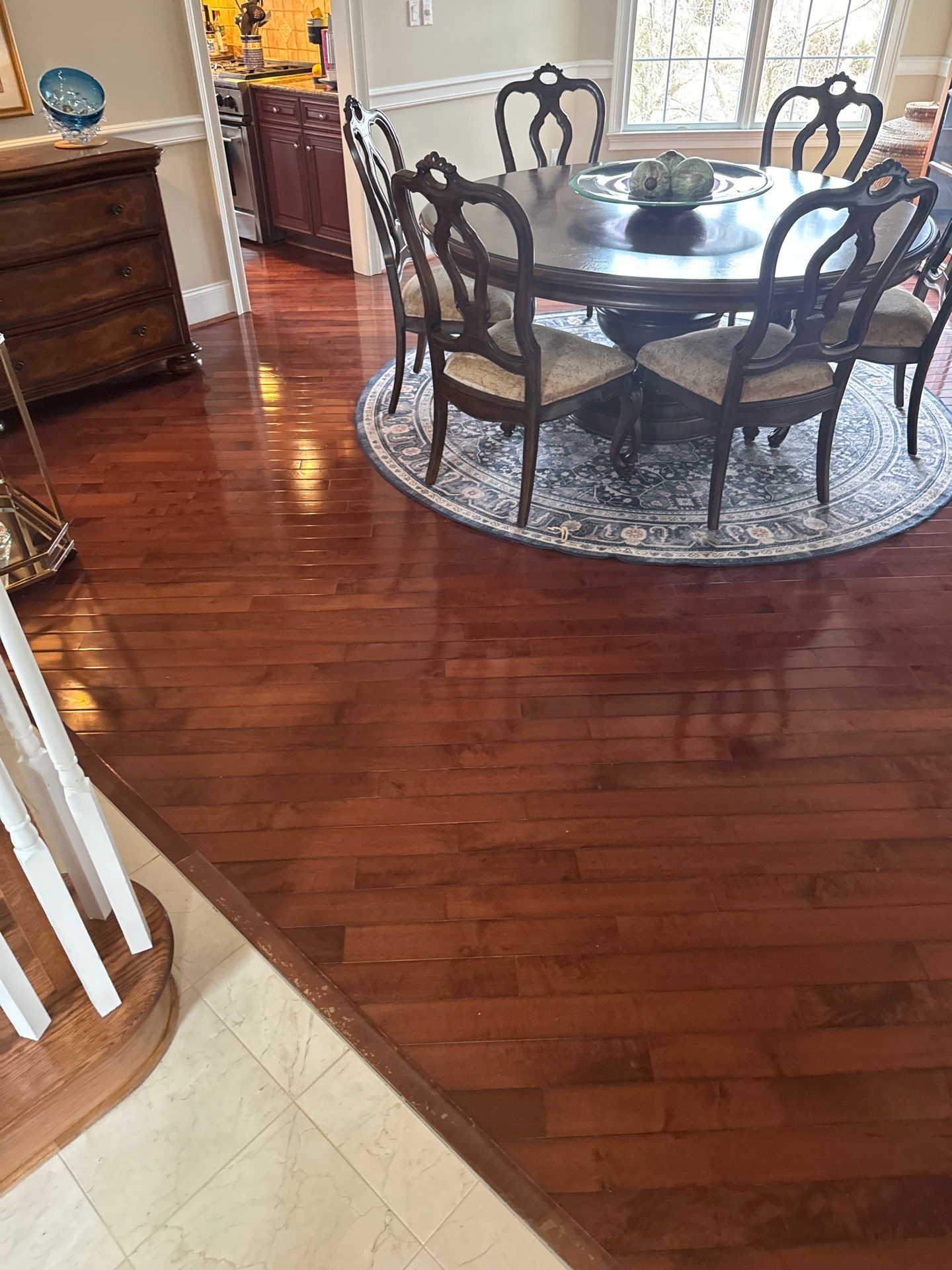 Prefinished Maple transformation by Ann Arbor Hardwoods 
