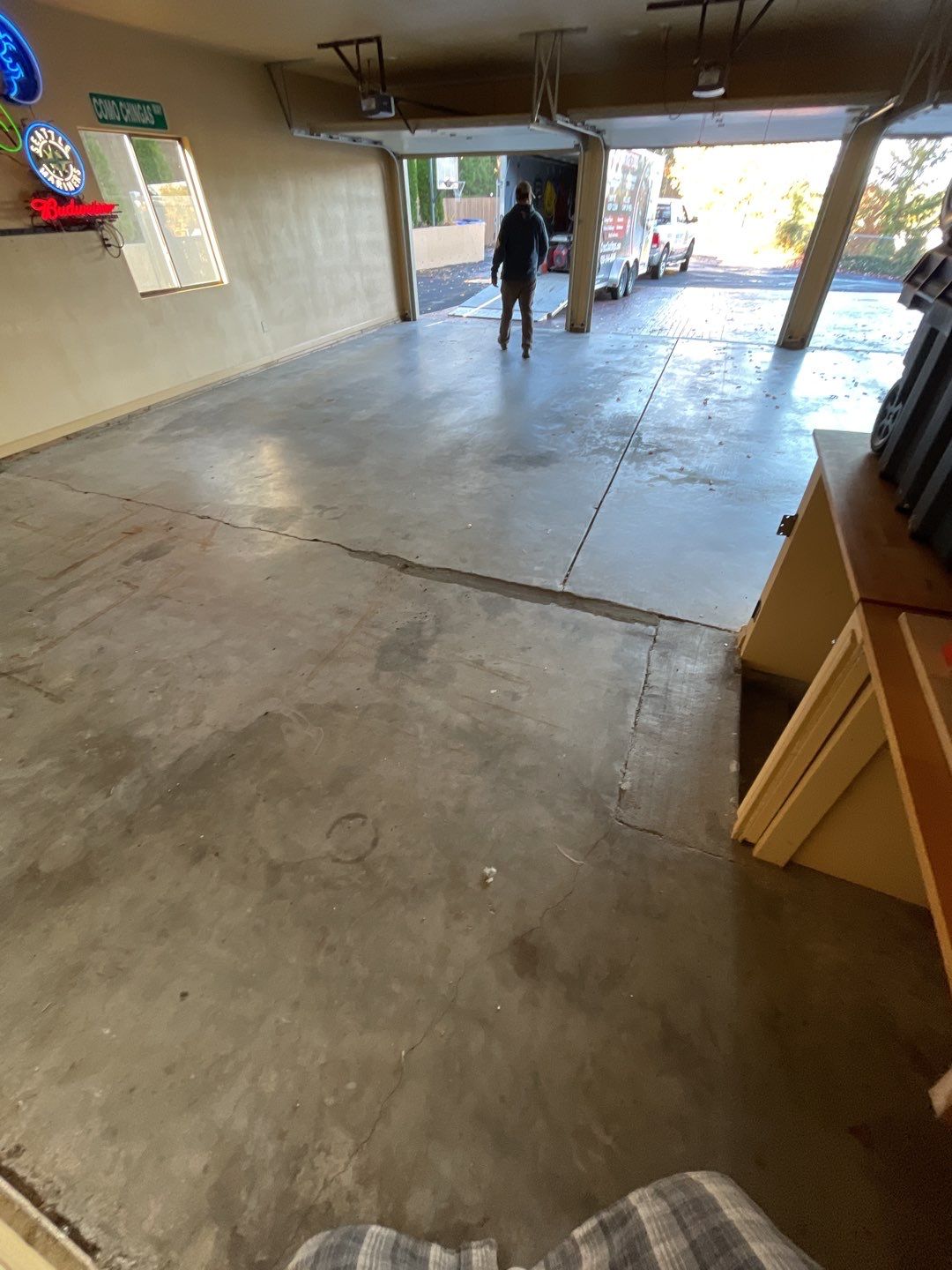 Garage Transformation using Silver Creek by Croc Coatings, LLC