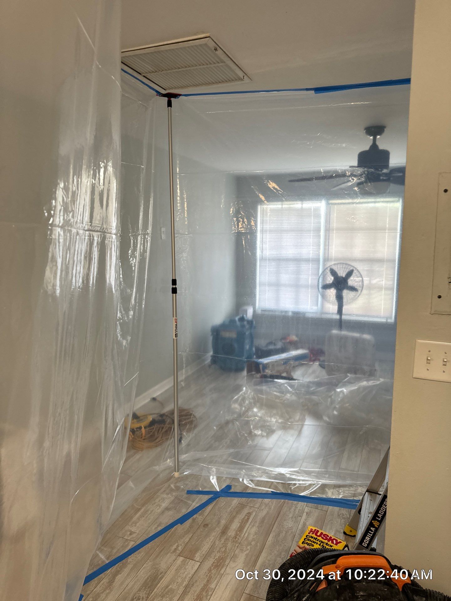 Water Damage using Drying Equipment by SuperClean 