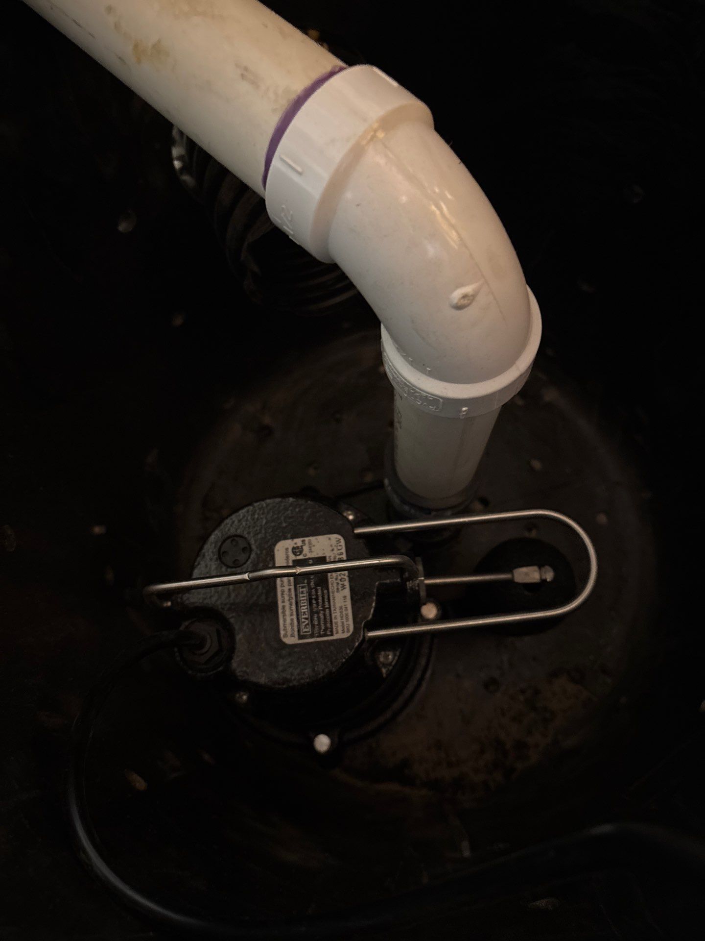 Drain tile and sump pump for George by Waterproofing Northeast