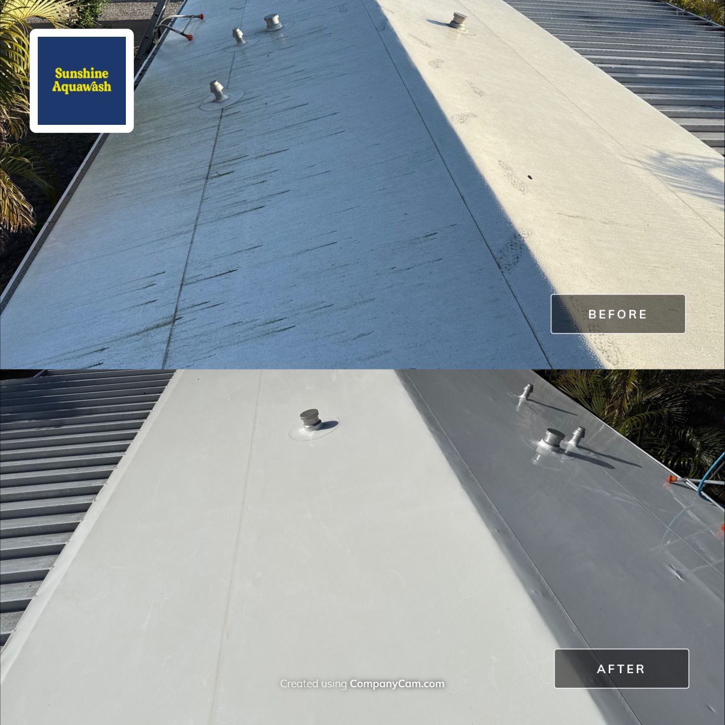 TPO Membrane & Metal Roof Cleaning + Gutter Cleaning in Fisherman’s Cove RV Park, Terra Ceia, FL | Sunshine AquaWash by Sunshine AquaWash