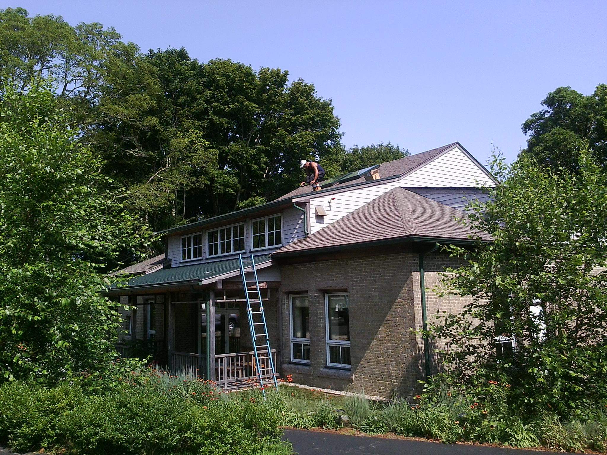 Green Gutters on the Woods Hole Research Center-Falmouth, MA by Gutter Pro Enterprises