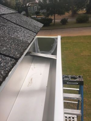 Gutter Installation using K-Style Seamless Gutters