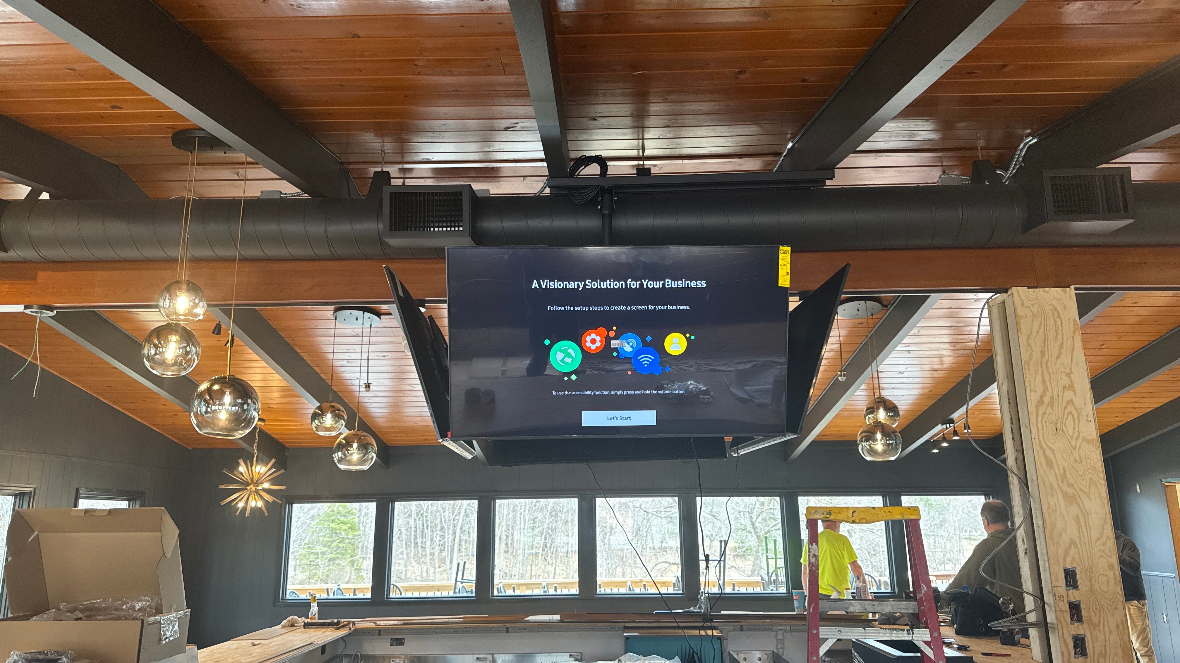 Lakeside Bar AV/POS/DATA install by AVSi